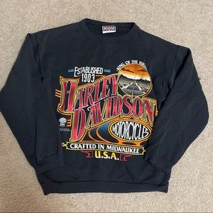 Vintage Harley Davidson USA Speed Limit 70 Sweater
